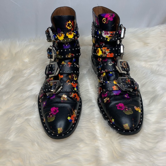 Givenchy Floral Print Ankle Boots🌸 - Picture 2 of 8